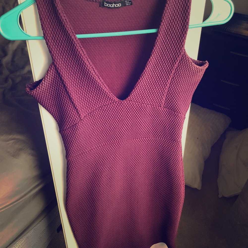 Plum colored going out dress